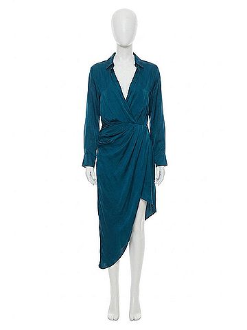 Young Fabulous & Broke Aimee Dress in Deep Teal (view 1)