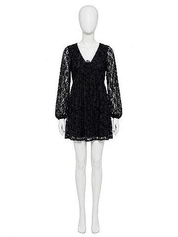 Sadie & Sage At Dusk Mini Dress in Black (view 1)