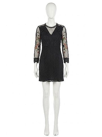 Desigual Vest Mariella Short Dress in Black (view 1)