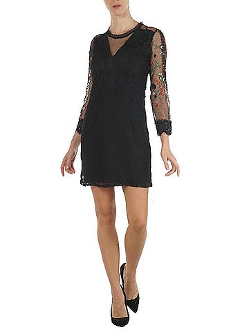 Desigual Vest Mariella Short Dress in Black (view 2)