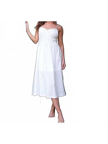 Lena Berkley Open Back Dress in White (view 2)