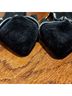 Lulus 100% Velvet Black Flats Size 8 1/2 - photo 5