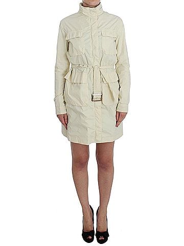 P.A.R.O.S.H. Beige Weather Proof Trench Jacket Women's Coat (view 1)