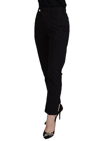 Cycle Black Cotton Baggy High Waist Women Women's Pants (view 2)