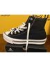 Converse Black White Sneakers Size 6 - photo 6