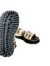LABUCQ 100% Leather Gray Tan Ivory Sandals Size EU 38 - photo 3