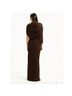 Gabriella Solid Brown Cocktail Dress Size L - photo 4