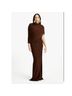 Gabriella Solid Brown Cocktail Dress Size L - photo 3