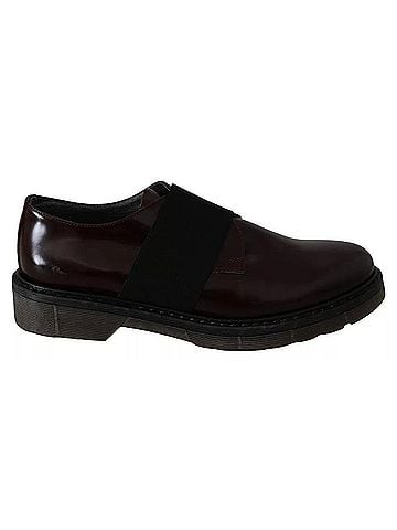 Dr. Martens Dark Brown Leather Elastic Strap Women's Shoes (view 1)