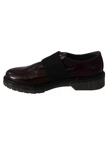 Dr. Martens Dark Brown Leather Elastic Strap Women's Shoes (view 2)