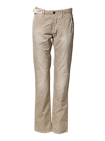 Incotex Beige Mid Waist Straight Women Casual Chino Trouser Women's Pants (view 1)