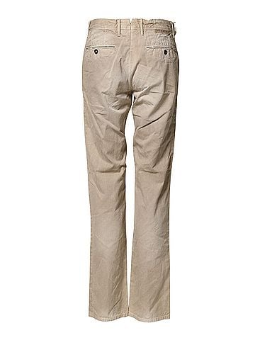 Incotex Beige Mid Waist Straight Women Casual Chino Trouser Women's Pants (view 2)