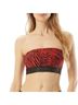 MICHAEL Michael Kors Animal Print Red Black Swimsuit Top Size XS - photo 1