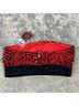 MICHAEL Michael Kors Animal Print Red Black Swimsuit Top Size XS - photo 7