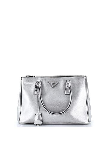 Prada Double Zip Lux Tote Saffiano Leather Small (view 1)