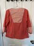 Boden 100% Cotton Floral Red 3/4 Sleeve Blouse Size 10 - photo 4