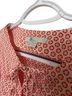 Boden 100% Cotton Floral Red 3/4 Sleeve Blouse Size 10 - photo 2