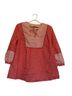 Boden 100% Cotton Floral Red 3/4 Sleeve Blouse Size 10 - photo 1