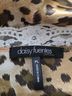 Daisy Fuentes 100% Silk Animal Print Brown White Silk Top Size L (petite) - photo 3