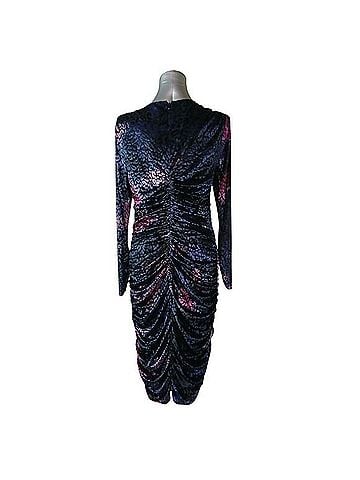 Nicole Miller Ruched Bodycon Midi Cocktail Dress (view 2)
