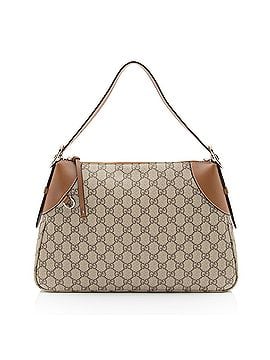Gucci Gucci GG Supreme Emblem Large Shoulder Bag (view 1)