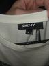DKNY Black White Short Sleeve Blouse Size M - photo 3