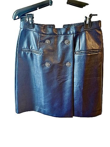 Ann Taylor Faux Leather Skirt (view 1)