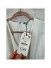 Zara 100% Polyester White Casual Dress Size M - photo 4