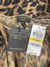 Charter Club 100% Cashmere Animal Print Brown Black Jacket Size M - photo 3