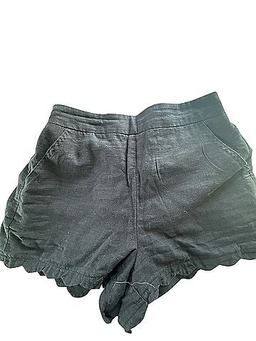 Aqua Faux Leather Shorts (view 1)