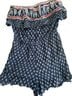 Mudd Floral Blue Romper Size M (petite) - photo 1