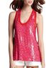 Theory 100% Silk Red Purple Tank Top Size S - photo 1