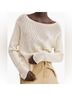 Mango 100% Cotton Ivory Pullover Sweater Size S - photo 3