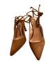 London Rag 100% Suede Brown Heels Size 9 - photo 2