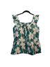 THML Tropical Green White Sleeveless Blouse Size M - photo 2