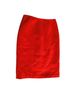 Carolina Herrera Solid Red Orange Wool Skirt Size 6 - photo 4