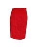 Carolina Herrera Solid Red Orange Wool Skirt Size 6 - photo 2