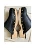 J.Crew 100% Leather Solid Black Mule/Clog Size 7 1/2 - photo 5