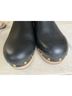 J.Crew 100% Leather Solid Black Mule/Clog Size 7 1/2 - photo 8