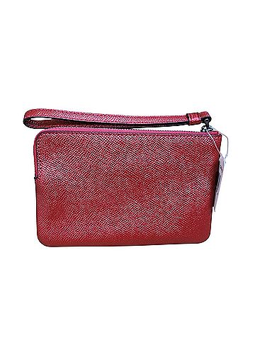 Coach Corner Zip Leather Wristlet (view 2)
