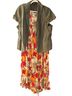 Jane Ashley 100% Rayon Floral Multi Color Wool Dress Size 2X - photo 1