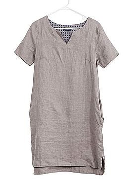 lungo l arno linen dress Lungo L'arno Floral Palm Linen Dress Womens Size Small
