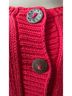 PURE HANDKNIT 100% Cotton Red Jacket Size M - photo 6