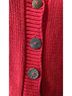 PURE HANDKNIT 100% Cotton Red Jacket Size M - photo 7