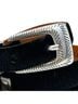 Brighton 100% Leather Solid Black Belt Size M - photo 2