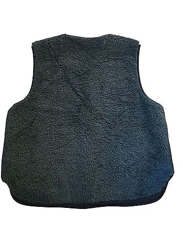 RE/DONE knot front sherpa evergreen Vest (view 2)