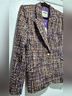 L'Agence 100% Polyester Tweed Multi Color Blazer Size 8 - photo 3