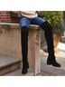 Free People 100% Suede Solid Black Boots Size 10 - photo 16