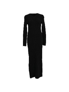 Totême Totême Ribbed-Knit Maxi Dress in Black Wool (view 1)