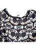 Da-Nang 100% Silk Tie-dye Black Gray Blouse Size XS - photo 8